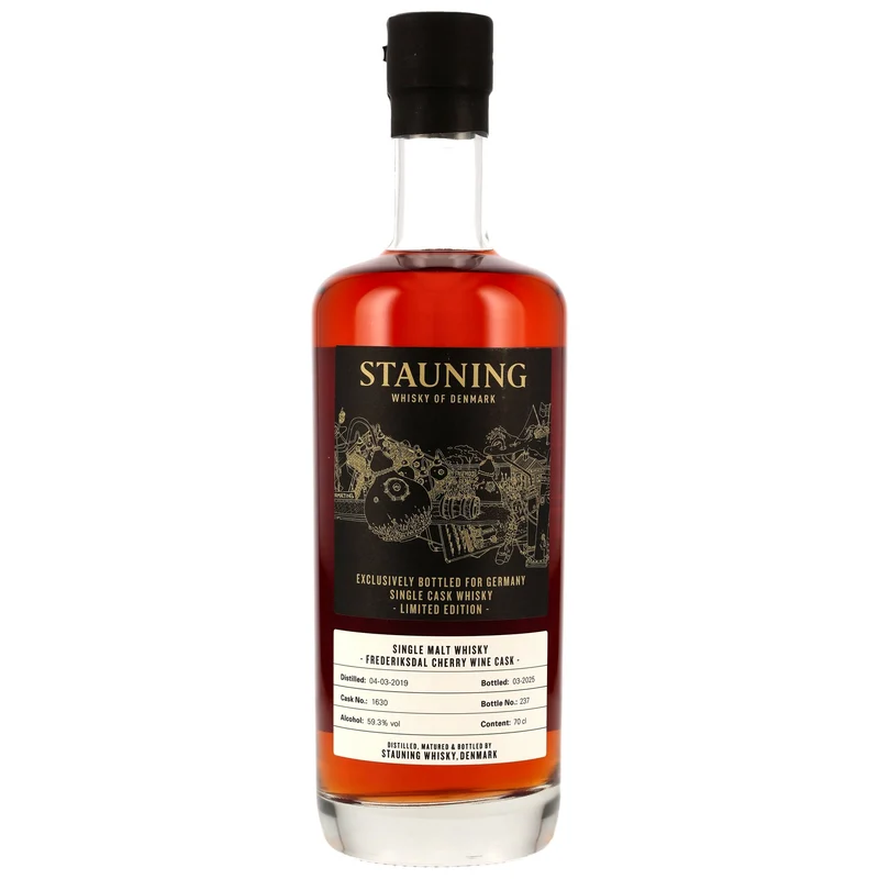 Stauning Single Malt 2019/2025 6 Jahre Cherry Wine Single Cask #1630 59,3% 0,7l