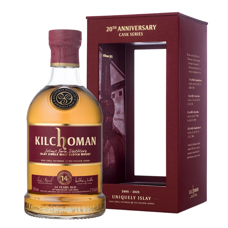 Kilchoman 14 Jahre 20th Anniversary Cask Series Ex-Bourbon Barrels 51,2% 0,7l