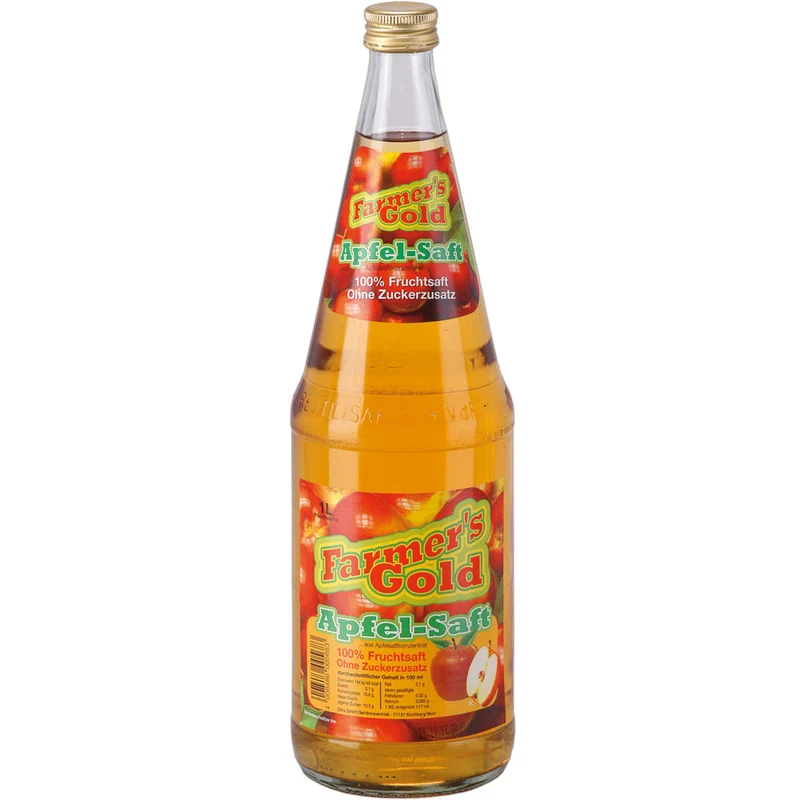 Farmer's Gold Apfelsaft klar 6x 1 Liter (MEHRWEG)