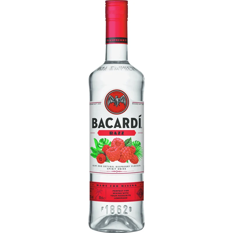 Bacardí Razz Rum 27% 1 Liter