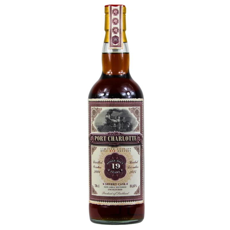 Port Charlotte 19 Jahre Old Train Line Sherry Cask #925 51,6% 0,7l