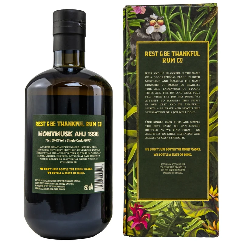 Monymusk 23 Jahre AHJ Single Cask #26761 59,4% 0,7l