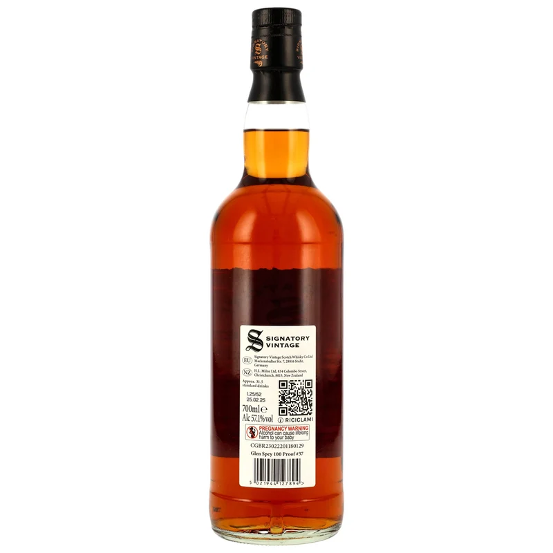 Glen Spey 2015/2025 9 Jahre Signatory Vintage Edition #37 57,1% 0,7l
