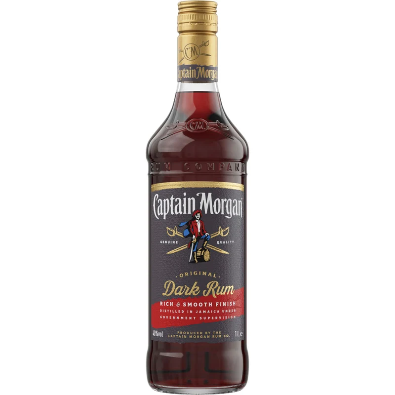 Captain Morgan Dark Rum 40% 1 Liter