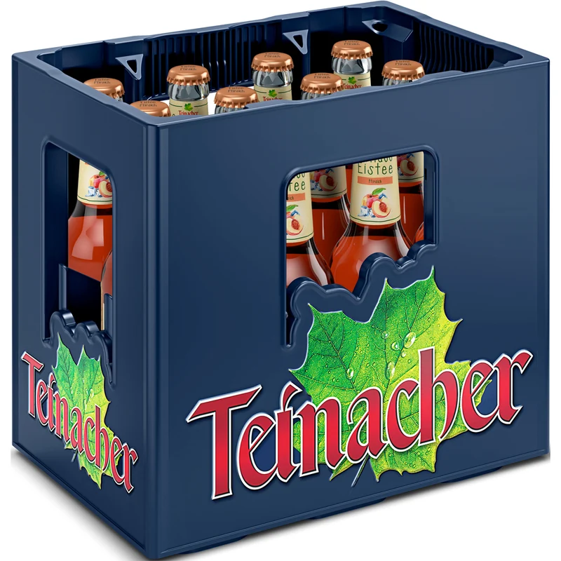 Teinacher Genuss-Eistee Pfirsich 12x 0,33 Liter (MEHRWEG)