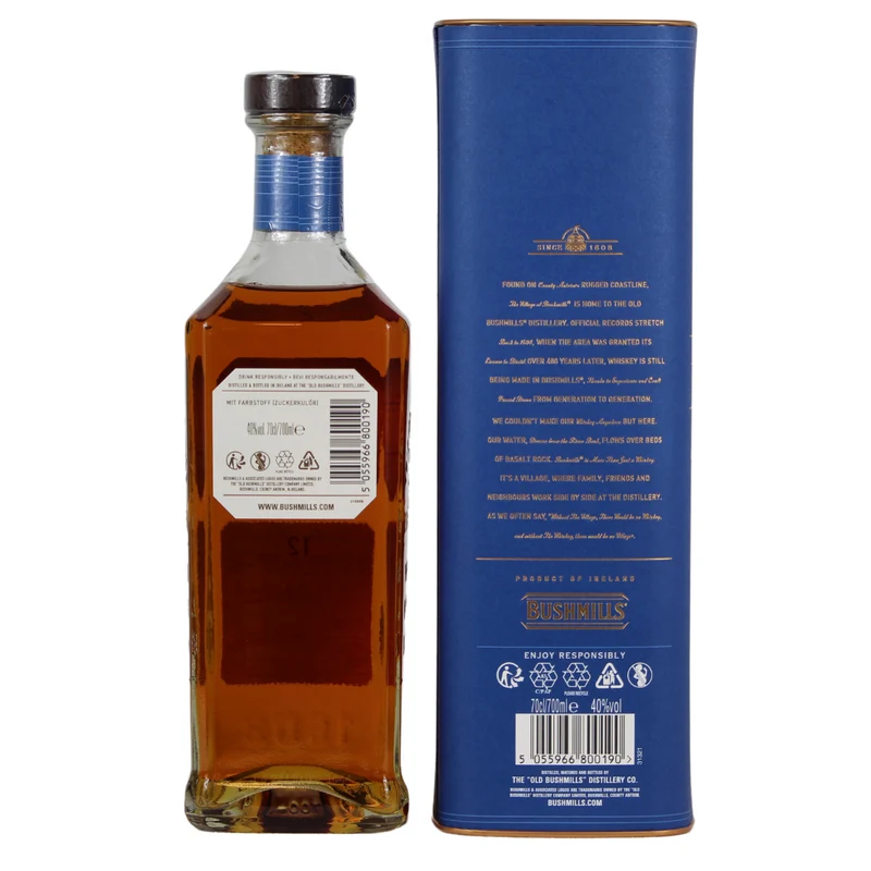 Bushmills 12 Jahre Irish Whiskey 40% 0,7l
