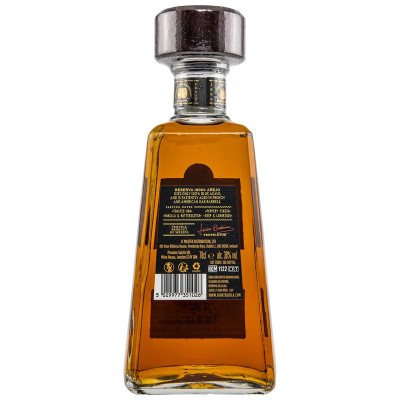 José Cuervo 1800 Anejo 100% De Agave Tequila 38% 0,7l