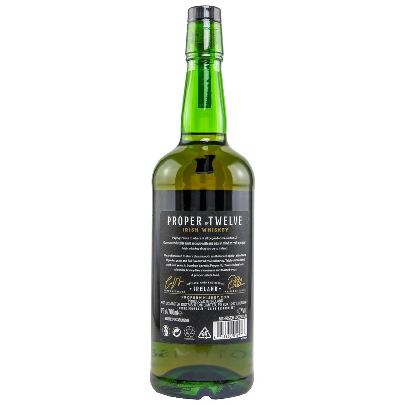 Proper No. Twelve Blended Irish Whiskey 40% 0,7l