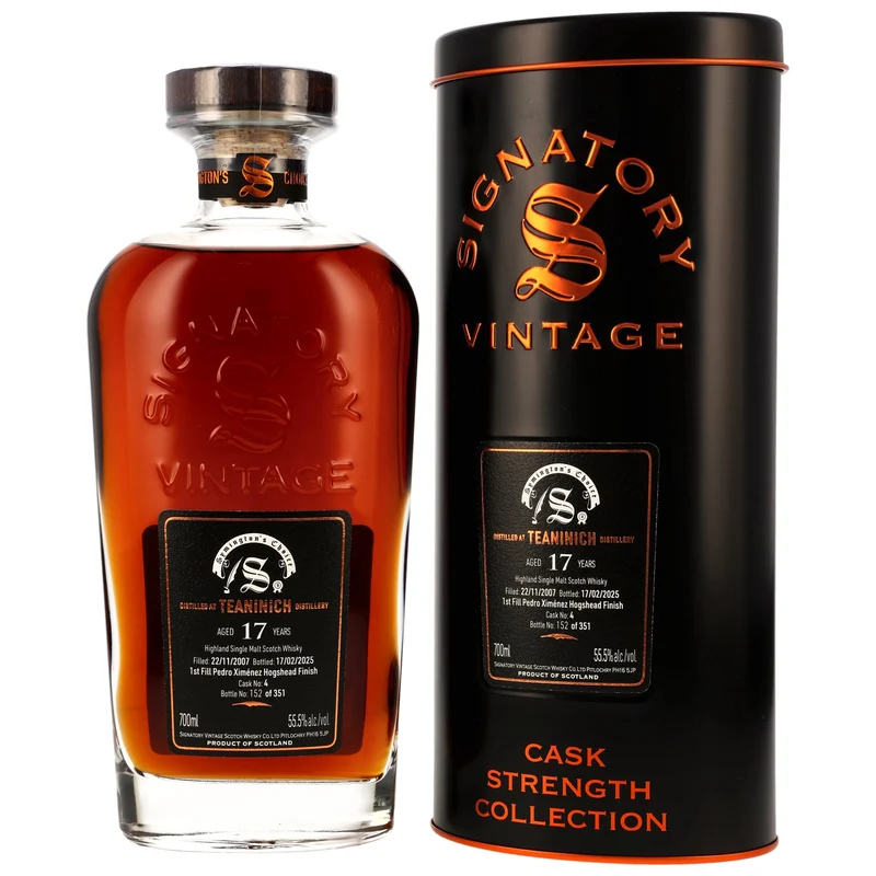 Teaninich 17 Jahre 2007/2025 SV Symingtons Choice Cask #4 55,5% 0,7l