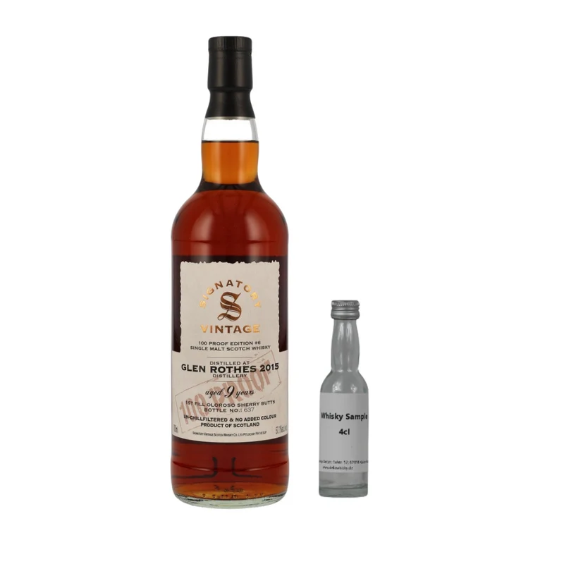 SAMPLE 4cl Glenrothes 9 Jahre 100 Proof Edition #6 SV 57,1%