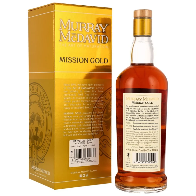 Bowmore 2001/2024 23 Jahre Port Pipe Murray McDavid 50,3% 0,7l