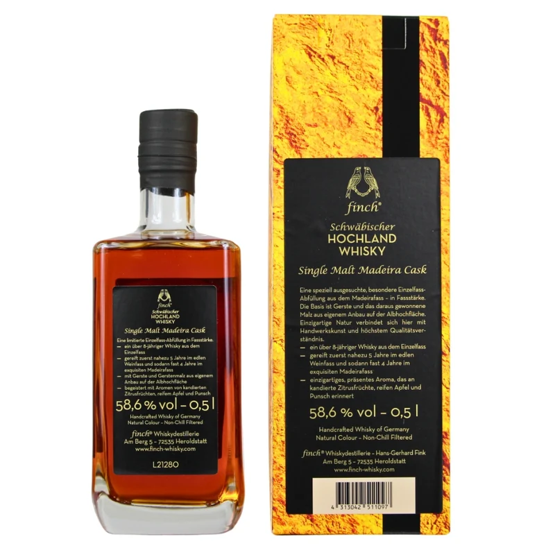 Finch 8 Jahre Madeira Single Cask by Schlumberger 58,6% 0,5l