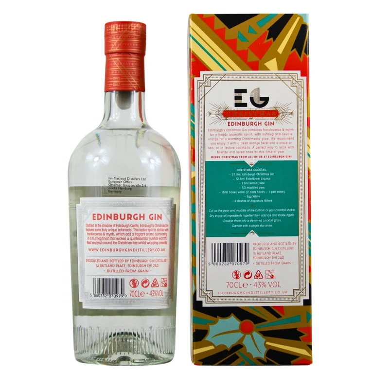 Edinburgh Christmas Gin 43% 0,7l