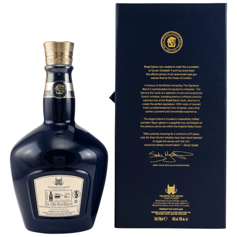 Chivas Regal 21 Jahre Royal Salute Blended Whisky 40% 0,7l