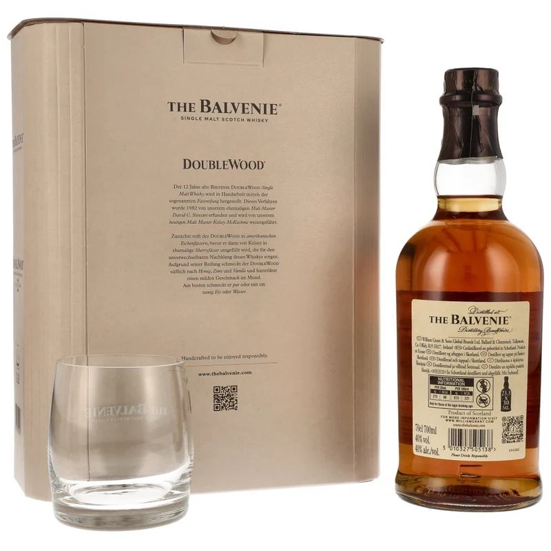 Balvenie 12 Jahre Double Wood Geschenkset 40% 0,7l + Tumbler