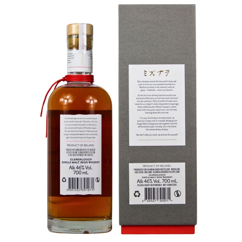 Glendalough 7 Jahre Mizunara Finished Batch 001 46% 0,7l