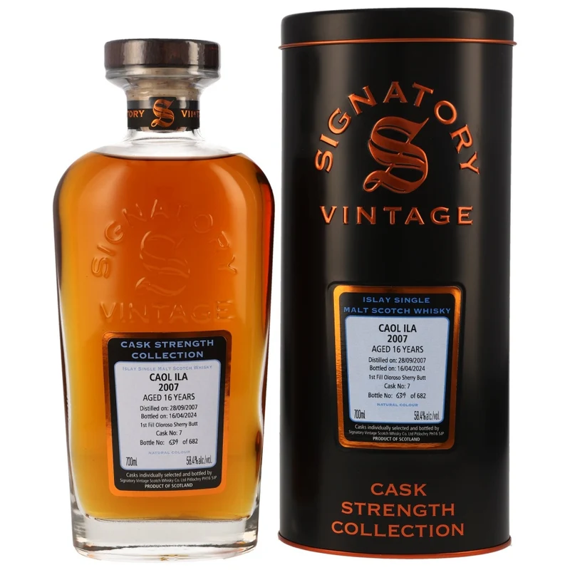 Caol Ila 16 Jahre Cask Strength Collection SV Sherry Cask #7 58,4% 0,7l