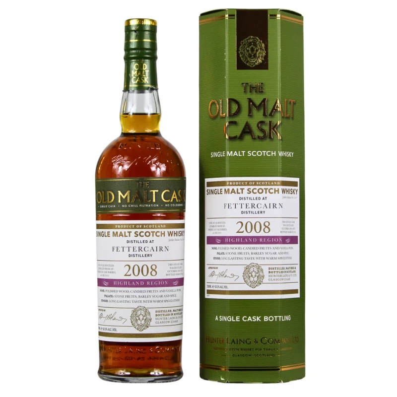 Fettercairn 15 Jahre 2008/2024 Old Malt Cask Hunter Laing 50% 0,7l