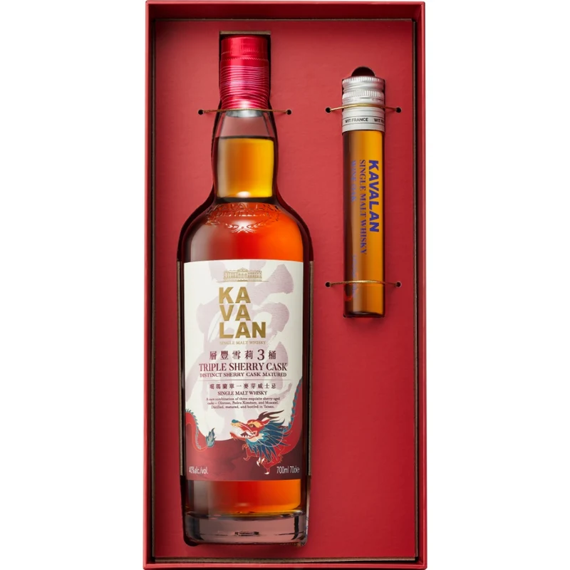 Kavalan Triple Sherry Limited Edition 40% 0,7l + Miniatur Kavalan Wine Oak 54% 5cl