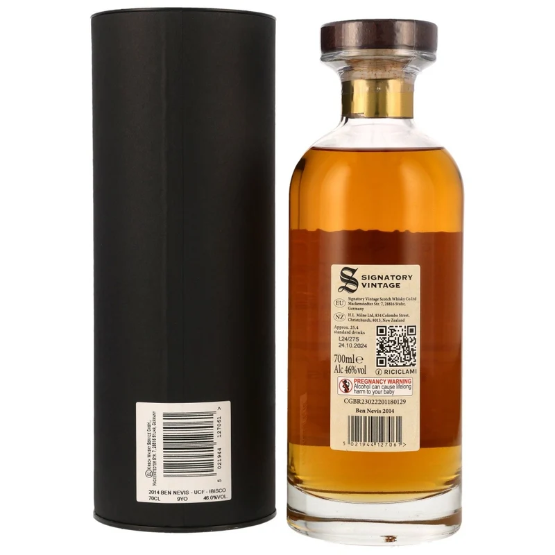 Ben Nevis 9 Jahre 2014/2024 SV Ibisco Decanter 46% 0,7l