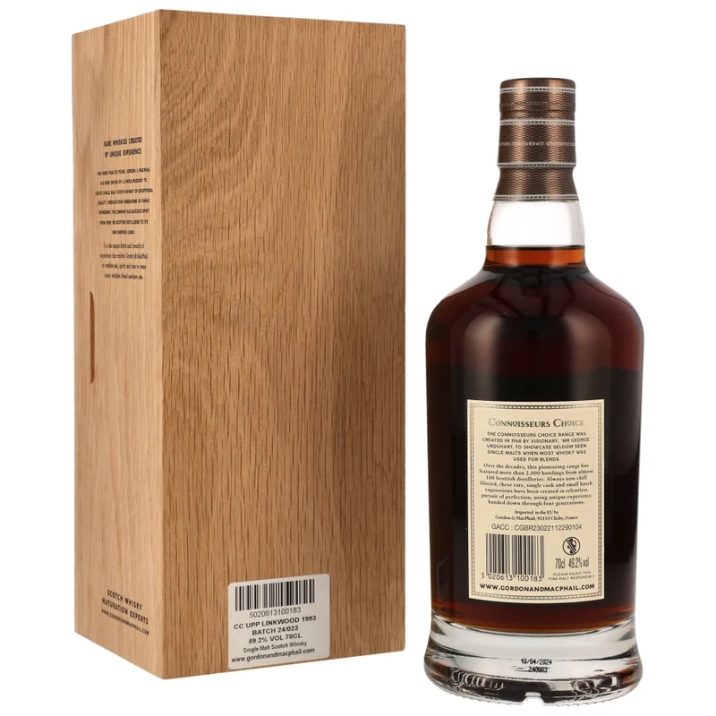 Linkwood 30 Jahre 1993/2024 Connoisseurs Choice G&M #6184 49,2% 0,7l