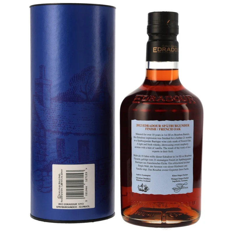 Edradour 12 Jahre Singer-Fischer Spätburgunder Barrique #3 53,9% 0,7l