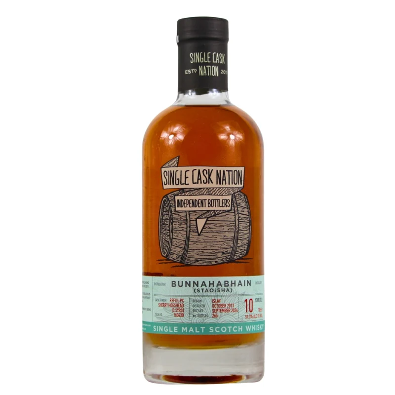 Bunnahabhain Staoisha 10 Jahre Single Cask Nation Cask #160430 59,3% 0,7l