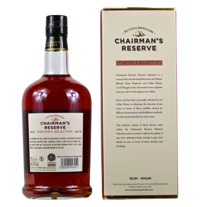 Chairman's Reserve Saint Lucia Rum Master's Selection Wu Dram Clan 58,3% 0,7l
