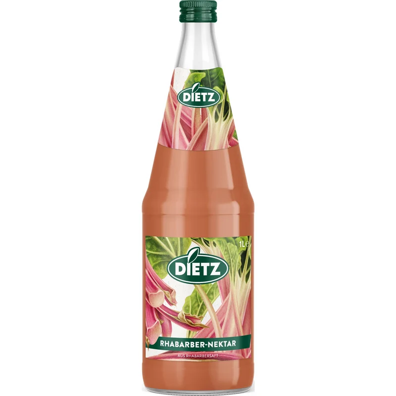 Dietz Rhabarber-Nektar 6x 1 Liter (MEHRWEG)