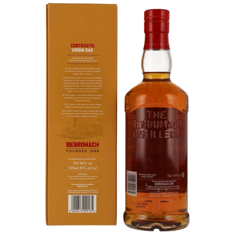 Benromach 10 Jahre 2013/2024 Contrasts Virgin Oak 46% 0,7l