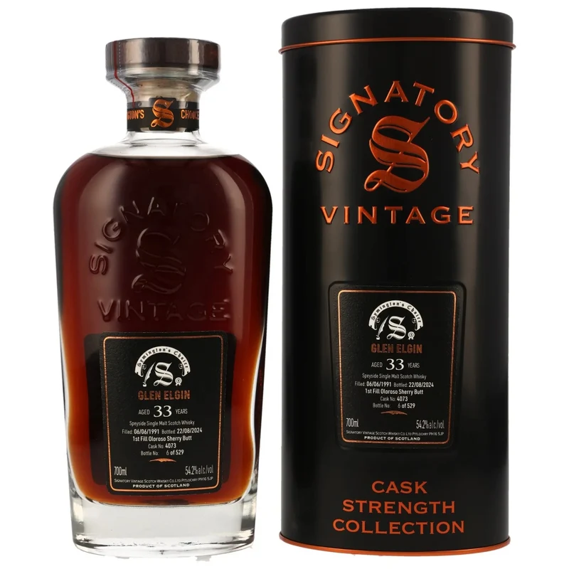 Glen Elgin 33 Jahre Symingtons Choice SV Sherry Butt #4073 54,2% 0,7l