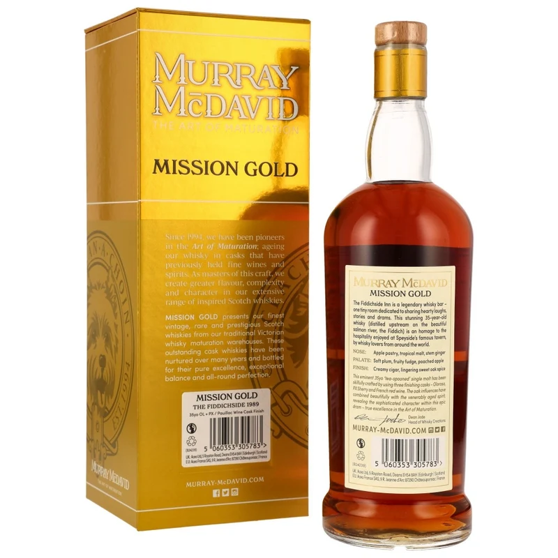 The Fiddichside 35 Jahre Mission Gold Blended Malt Murray McDavid 46,7% 0,7l