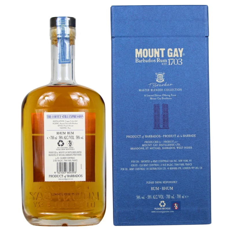 Mount Gay Barbados Rum Coffey Still Expression 58% 0,7l