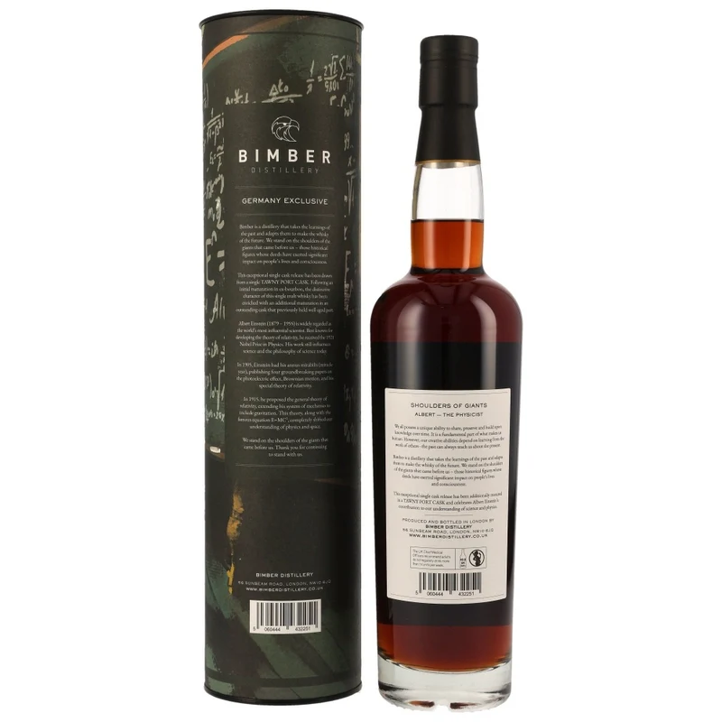 Bimber Shoulders of Giants 2024 Albert Einstein Cask #304/8 58,3% 0,7l
