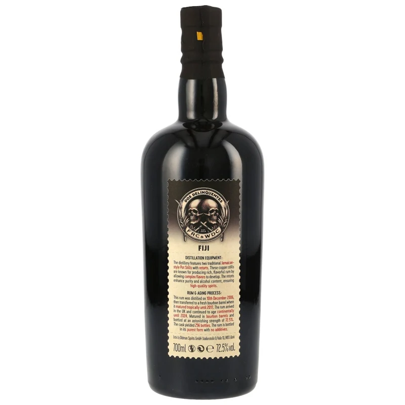 Dos Delinquentes Fiji Rum 17 Jahre 2006/2024 FRC & Wu Dram Clan 72,5% 0,7l