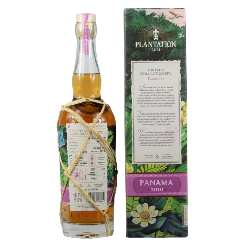 Plantation Rum Panama 2010 13 Jahre One Time Limited Edition 51,4% 0,7l