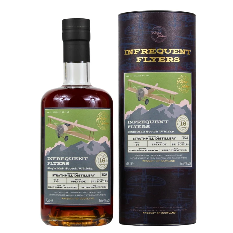 Strathmill 16 Jahre Infrequent Flyers No.149 Cask #135 55,4% 0,7l