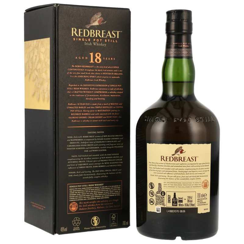 Redbreast 18 Jahre 46% 0,7l
