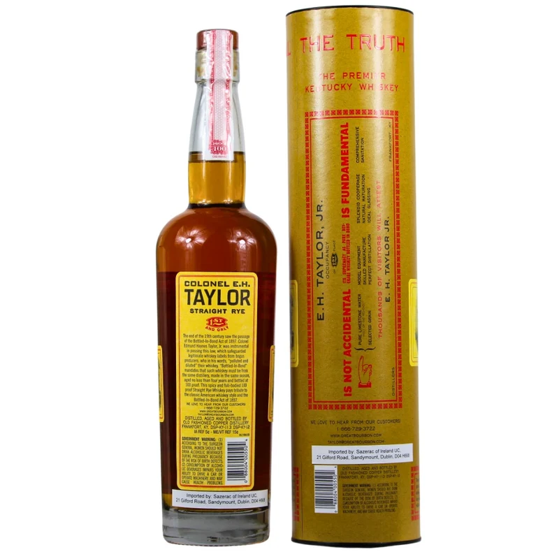 Colonel E.H Taylor JR Straight Rye Whiskey Bottled in Bond 50% 0,7l