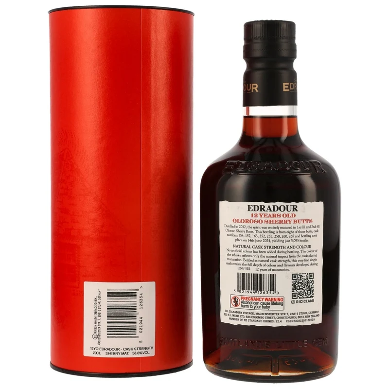 Edradour 12 Jahre Cask Strength Batch #4 58,6% 0,7l