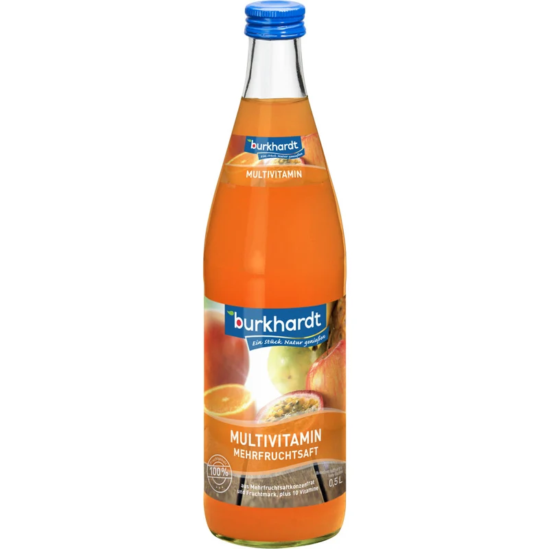 Burkhardt Multivitamin Mehrfruchtsaft 10x 0,5 Liter (MEHRWEG)