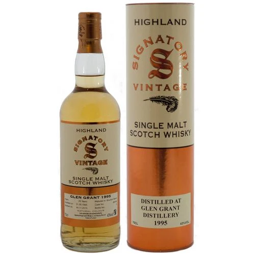 Glen Grant 19 Year Old 1995 Signatory