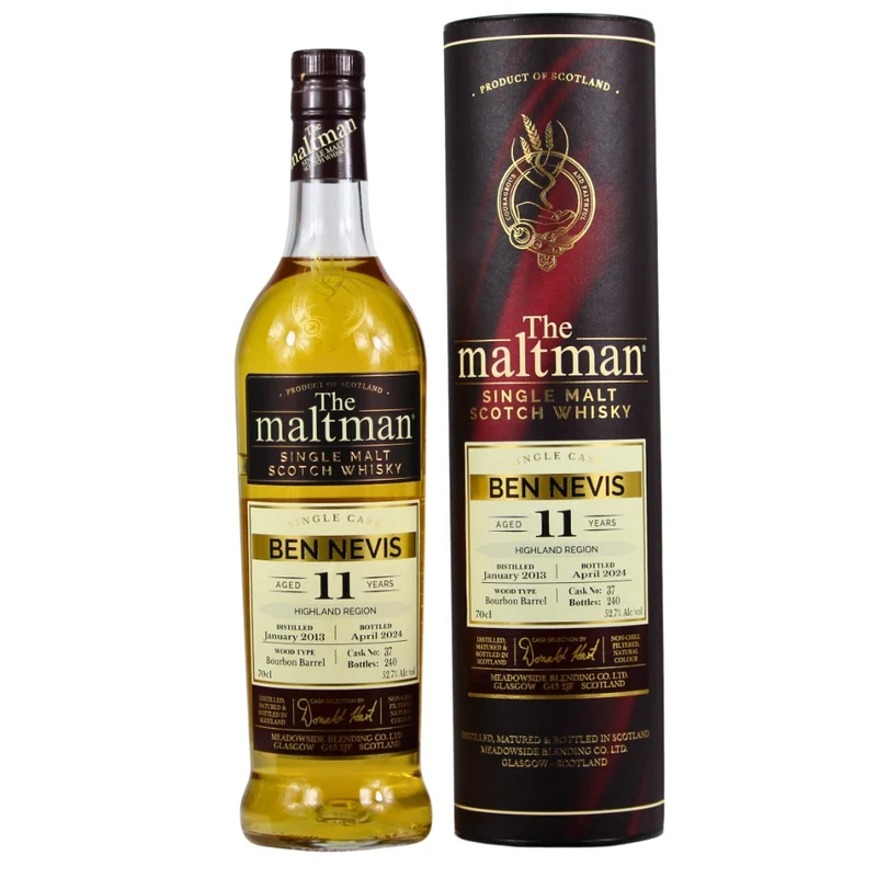 Ben Nevis 11 Jahre The Maltman Bourbon Barrel #37 52,7% 0,7l