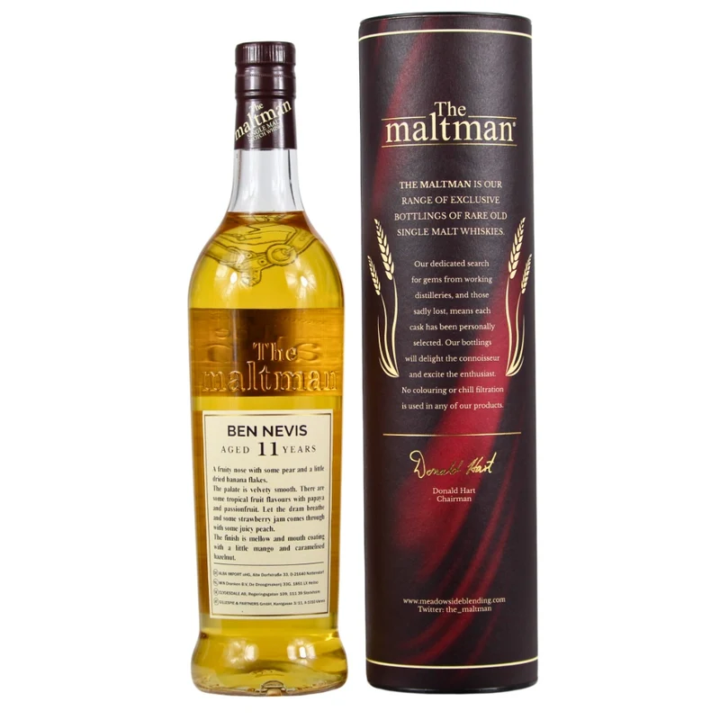 Ben Nevis 11 Jahre The Maltman Bourbon Barrel #37 52,7% 0,7l