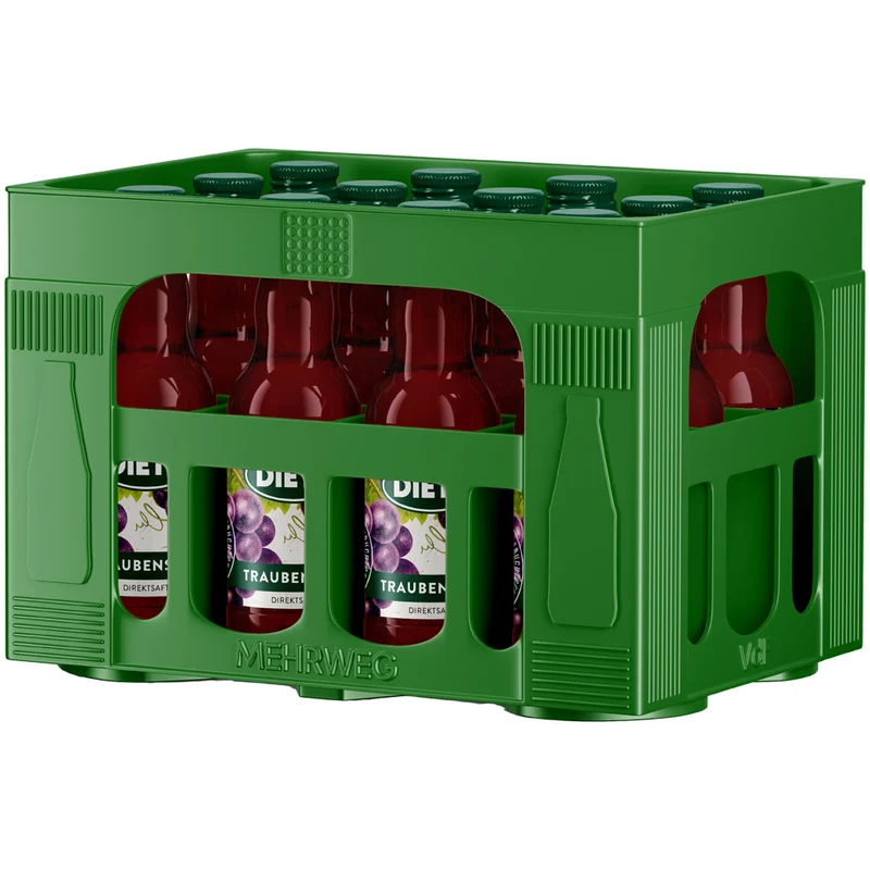 Dietz Traubensaft Rot 12x 0,2 Liter (MEHRWEG)