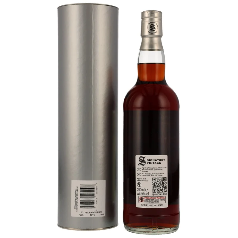 Edradour 10 Jahre 2013/2024 Un-Chillfiltered Collection #521,527,528,529 46% 0,7l