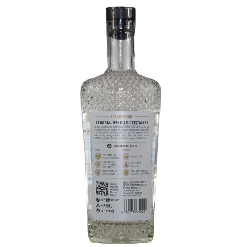 Los Muertos Tequila Cristalino 35% 0,5l