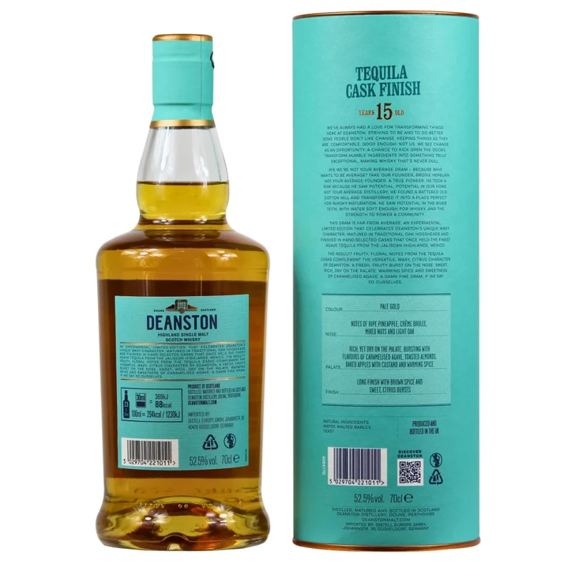 Deanston 15 Jahre Tequila Cask Finish 52,5% 0,7l