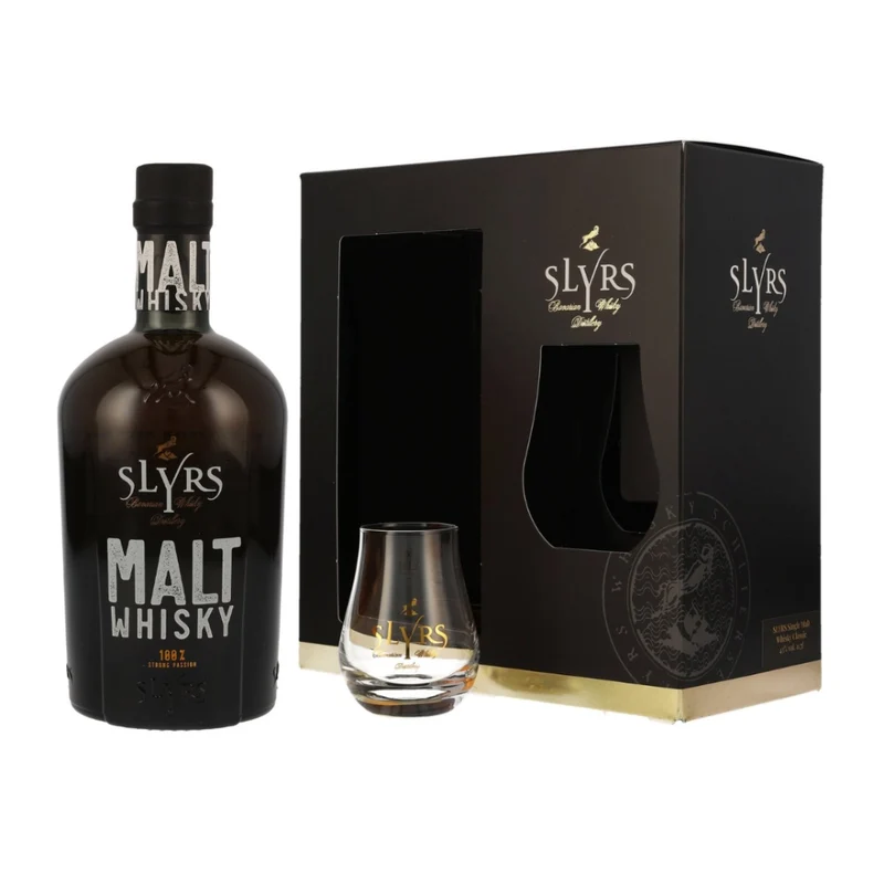 Slyrs Malt Whisky Geschenkset 40% 0,7l + 1 Glas