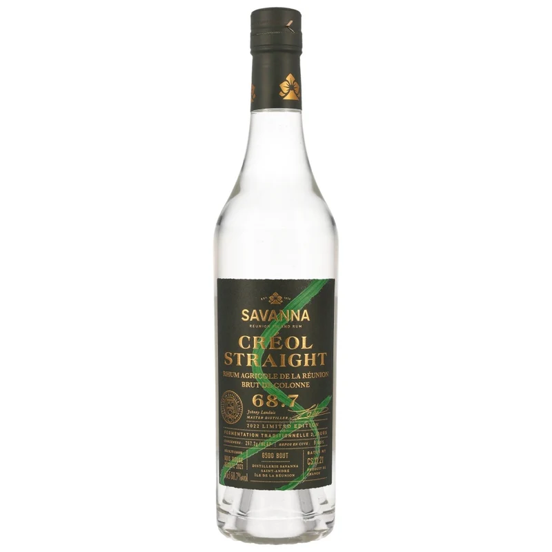 Savanna Creol Straight Rhum Agricole Blanc 68,7% 0,5l